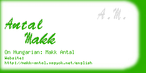 antal makk business card